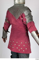  Photos Medieval Knight in mail armor 7 Historical Medieval Soldier red gambeson upper body 0007.jpg